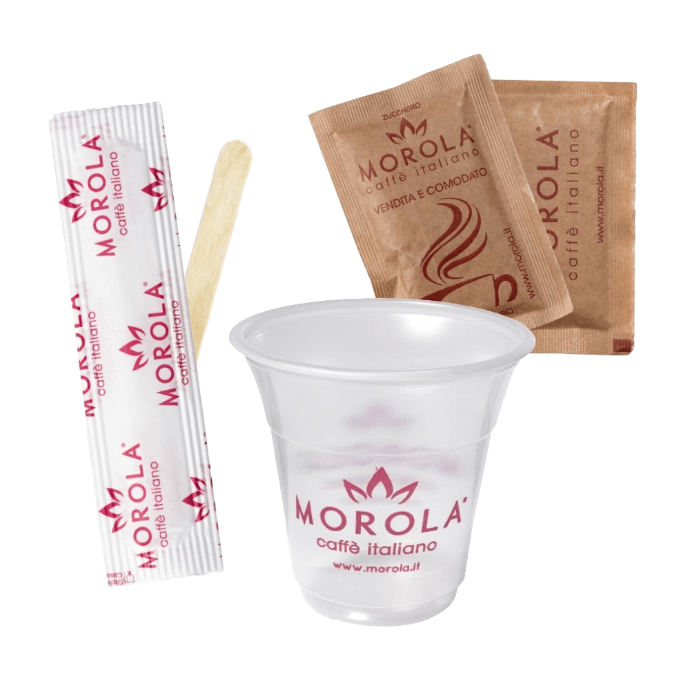 Kit Palette, Zucchero e Bicchierini - Morola Caffè Italiano